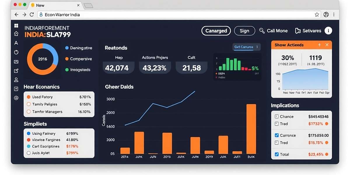 Econ Warrior India - Main Game Screen Econ Warrior India main interface showing Indian economic management dashboard