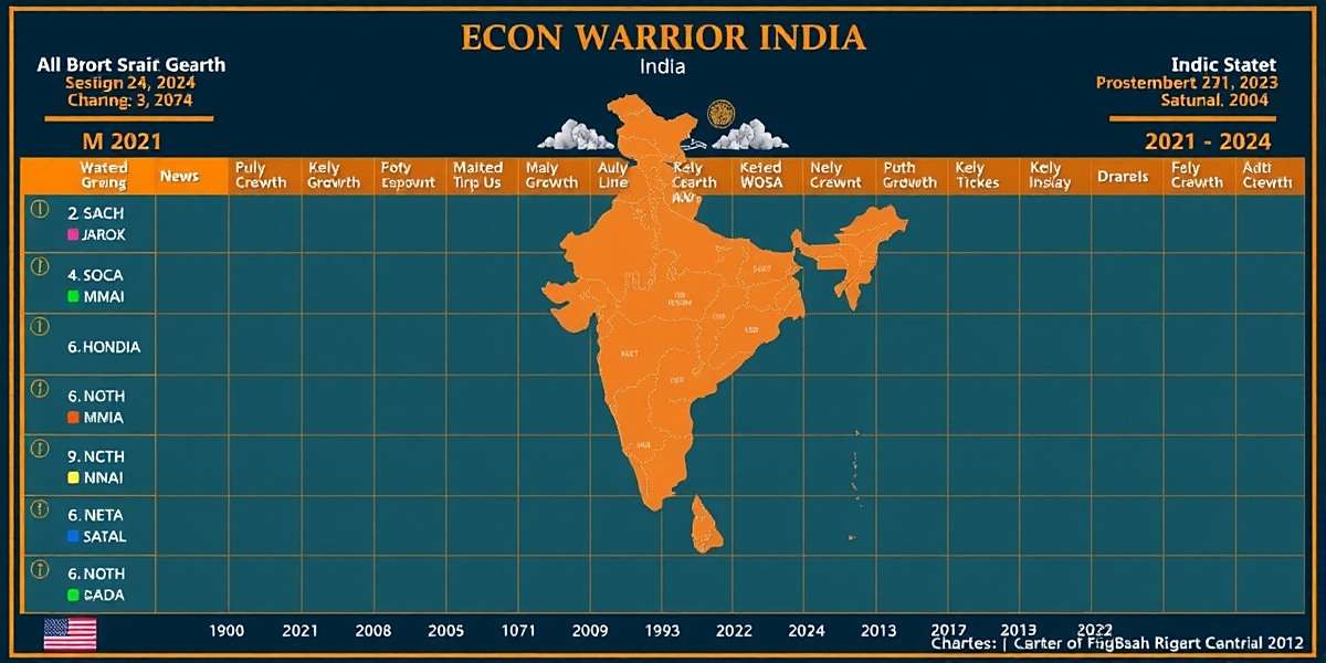 Econ Warrior India - Download Growth (2021-2024) Econ Warrior India download growth chart from 2021 to 2024 across Indian states