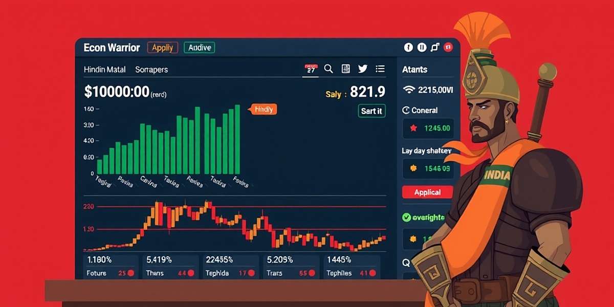Econ Warrior India - Multilingual Support Econ Warrior India showing Hindi language interface with economic data